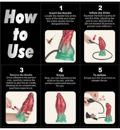 LoveToy AeroSX 7.5, dildo na naduvavanje sa dvostrukom gustinom, 19 cm  LV416011-7